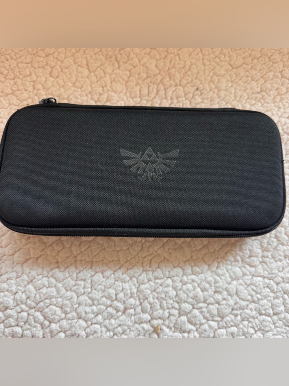 Nintendo Switch Zelda Travel Case PowerA Black Hylian Crest Carrying Case